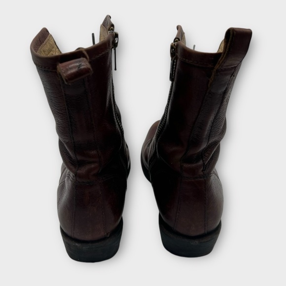 Frye Women’s Carson Roper Leather Boots Side Zip Size 9 Great Condition! Nice!! - Picture 6 of 9